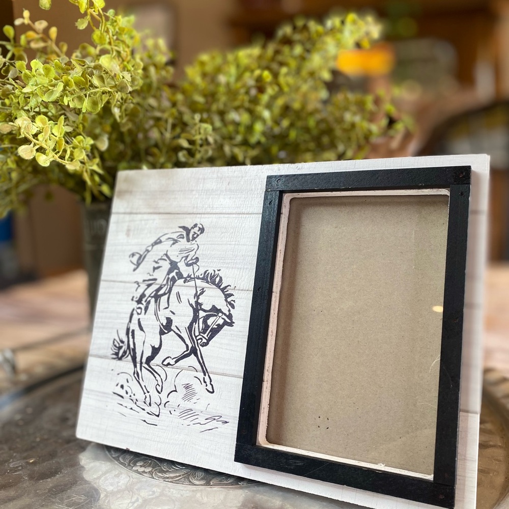 NWT Ranch Life Bronc Rider 4×6″ Picture Frame - Picture 2 of 2